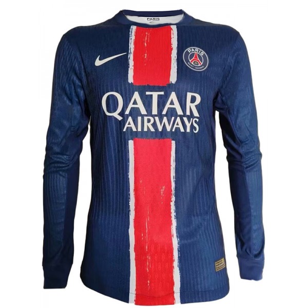 Paris saint-germain home long sleeve jersey PSG soccer uniform men's first football kit tops sports shirt 2024-2025